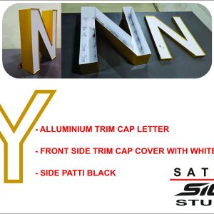 - ALLUMINIUM TRIM CAP LETTER
