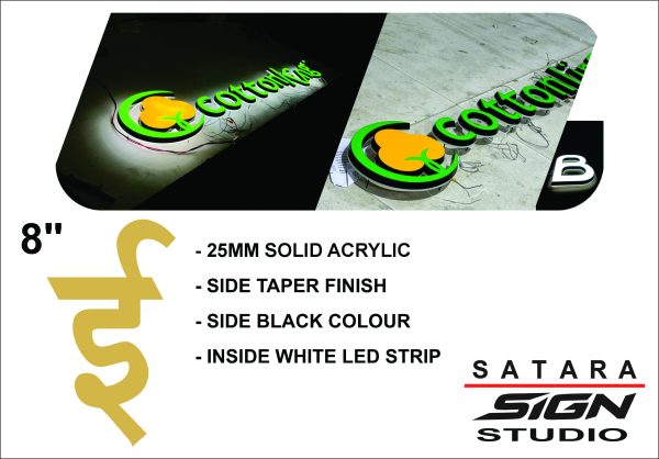 -25MM SOLID ACRYIC