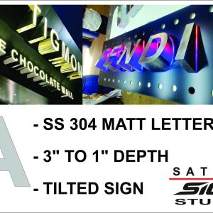 - SS 304 MATT LETTER