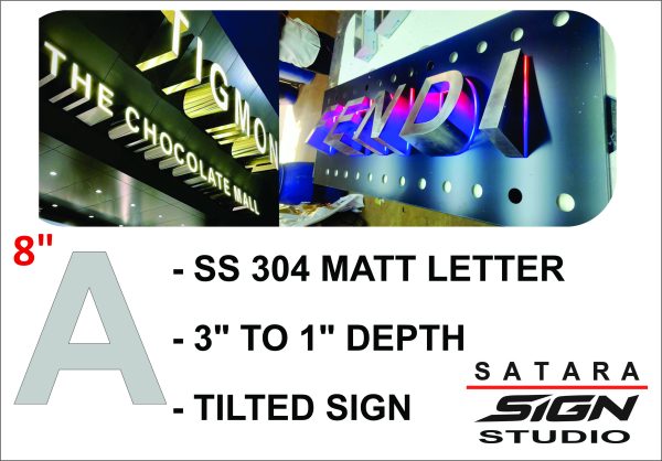 - SS 304 MATT LETTER
